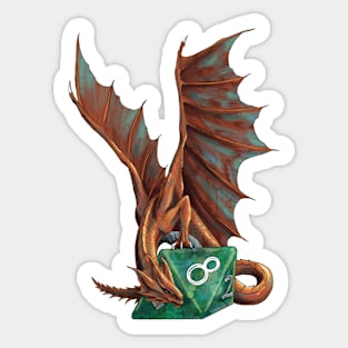 D&D Ancient Copper Dragon Sticker